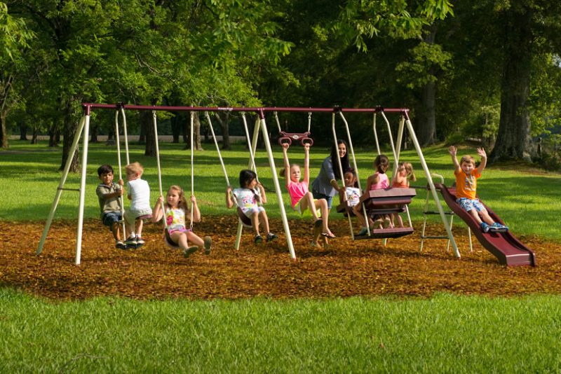 assembled swing sets