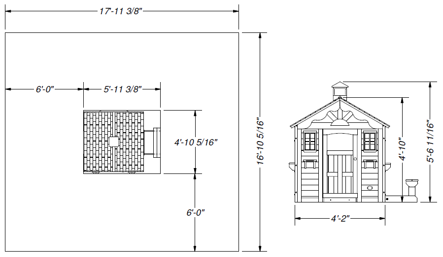 play house dimensions