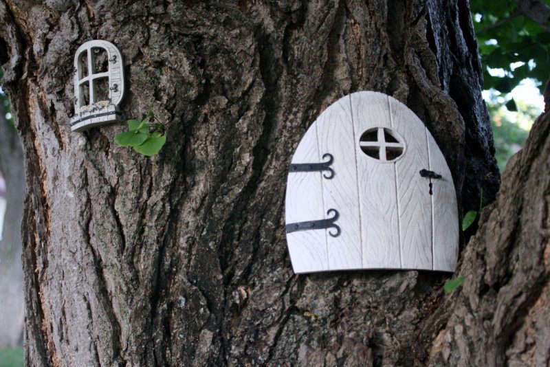Fairy door in tree