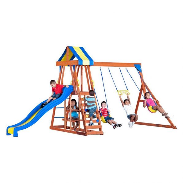 wooden swing sets under 500