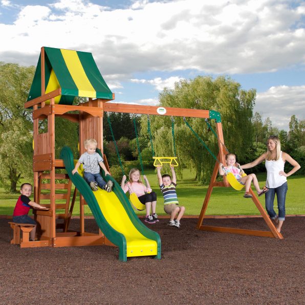 wooden swing sets under 500