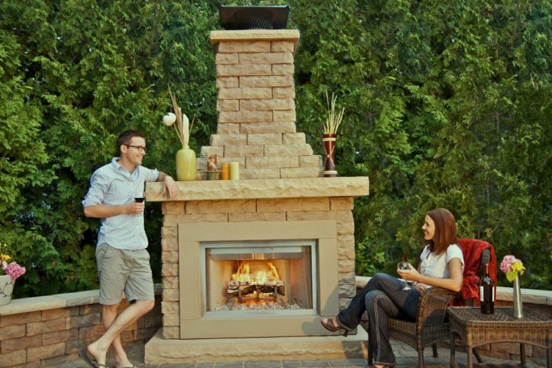 belgard fireplace kit