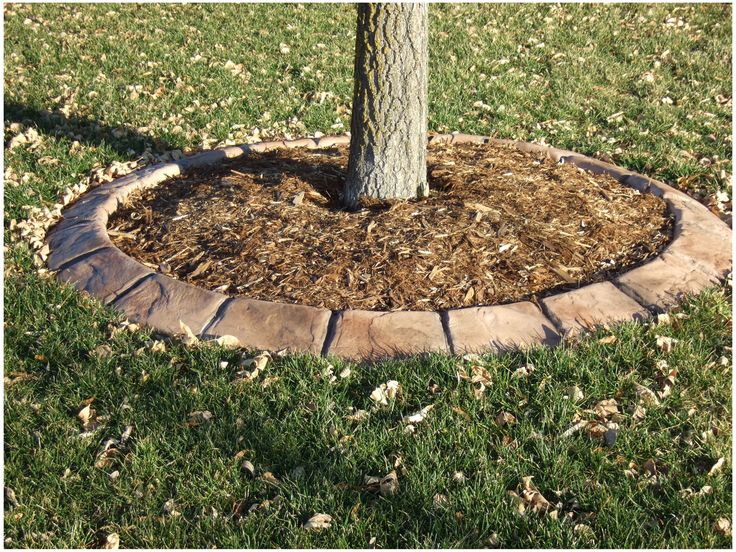 concrete block landscape edging