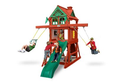 gorilla playsets five star ii space saver wooden swing set gorilla playsets five star ii space saver wooden swing set