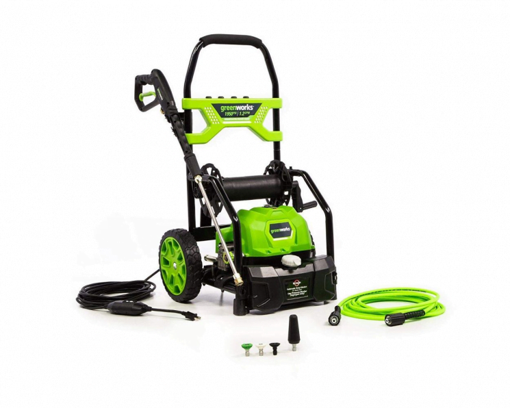 1950-PSI 13 Amp 1.2-GPM Electric Open Frame Pressure Washer by Greenworks 1950-PSI 13 Amp 1.2-GPM Electric Open Frame Pressure Washer by Greenworks