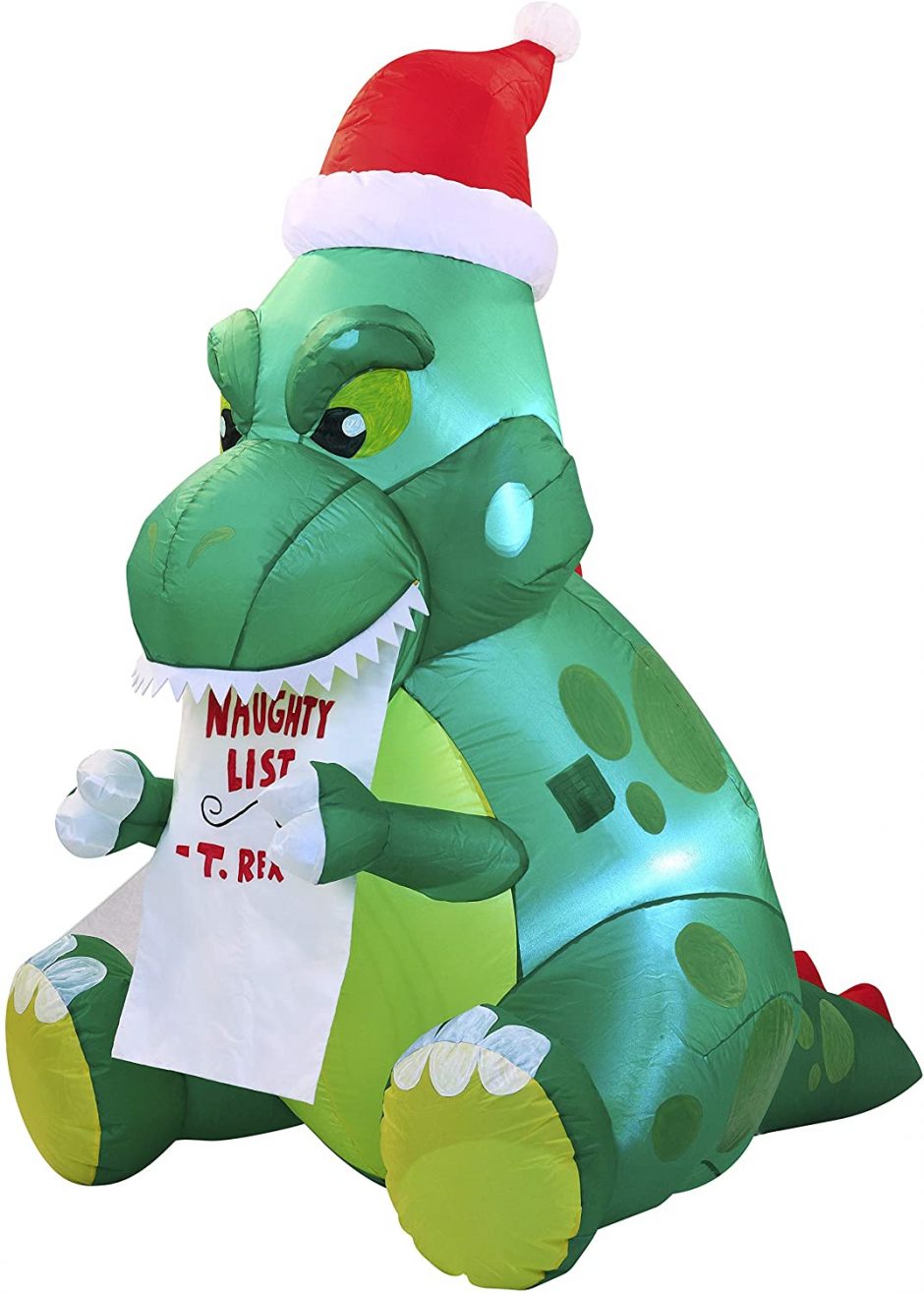 christmas inflatables dinosaur