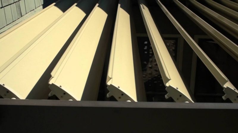Top View of Louvers Top View of Louvers