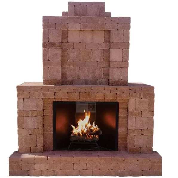 Pavestone Rumblestone Fireplace Kit