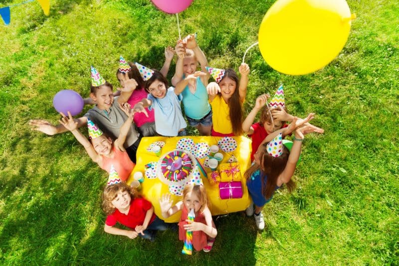 Backyard Birthday Party Kids Balloons